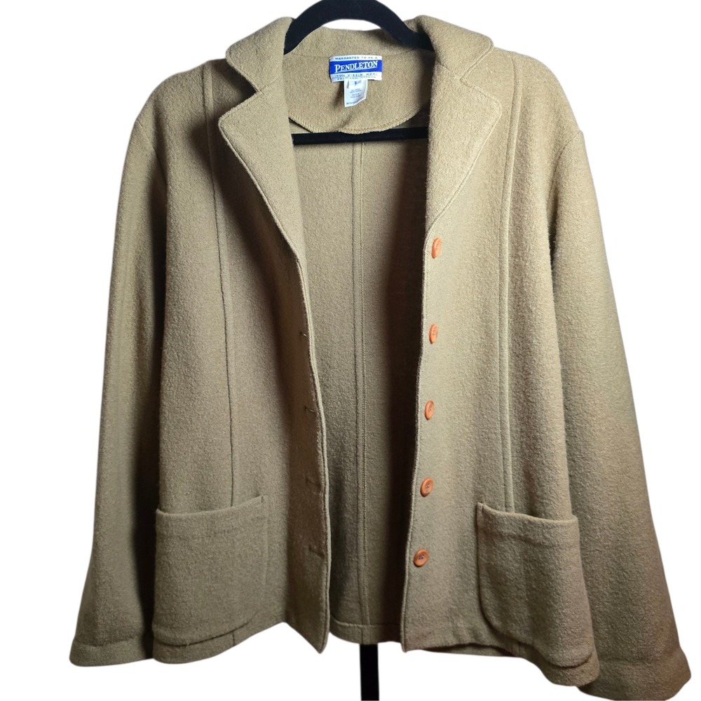 Pendleton 100% Virgin Wool Shacket Jacket Button … - image 2